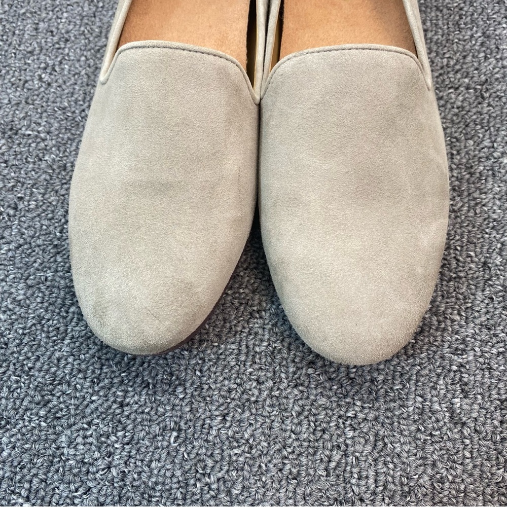 Vionic Willa Loafers Flats Dark Taupe Suede Minimalist Quiet Luxury Chic Women 7 - Picture 5 of 13